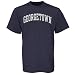 NCAA Georgetown Hoyas Navy Blue Vertical Arch T-shirt