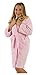 byLora Hooded Microfiber Robe For Kids, Size Large, Pink Color