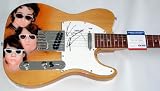 Jonas Brothers Autographed Custom Airbrush Guitar & Proof PSA