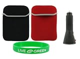 Non-OEM Amazon Kindle 2 Neoprene Sleeve Case with Black USB Car Charger