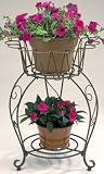 Deer Park Deer Small Round Wave Planter Stand - B0026JOZL8
