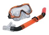 Aqua Leisure Adult Dolfino Mask and Snorkel Combo (Colors May Vary)