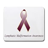 Lymphatic Malformation Awareness Ribbon Mouse Pad