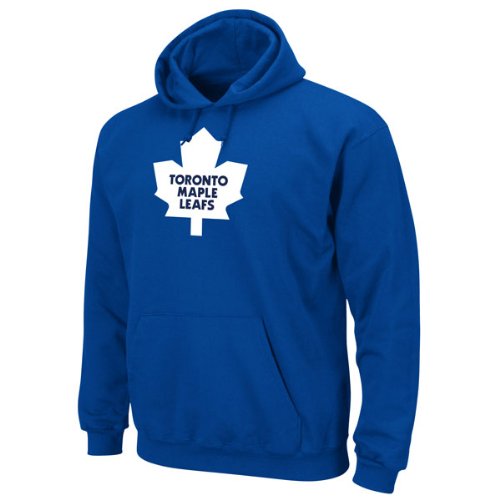NHL Men's Toronto Maple Leafs Heat Seal Long Sleeve Hooded Fleece Pullover (Deep Royal, X-Large)