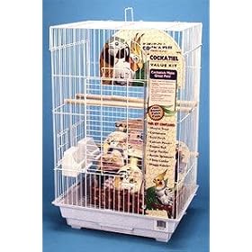 Square Style - Cockatiel Bird Cage Complete Kit BCK5