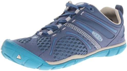 KEEN Women's Madison Low CNX Hiking Shoe,Ensign Blue/Pumice Stone,5.5 M US