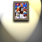 Completely Handpainted American Football Sport Painting, Custom Order FL951, Oil on Canvas, with Option to Paint Jerry, Brett & Co. from Any Other Favorite Photograph or Picture, Unframed, Size 16'' x 22" inches