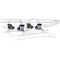 Yakima LandShark Saddles - 4 Set