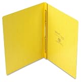 Oxford 12709 Pressguard Report Cover with Reinforced Side Hinge, 11 x 8-1/2, Yellow, Carton of 100