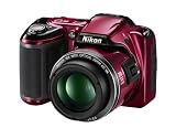 Nikon Coolpix L810 Digital Camera - Red (16.1MP, 26x Optical Zoom) 3 inch LCD