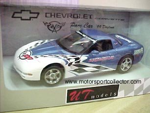 1/18 UT Corvette 1999 Daytona Pace Car in Blue and White