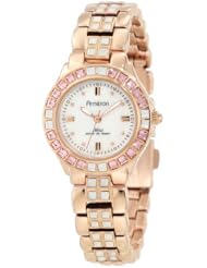 Armitron Womens 75/3689OMRG Swarovski Crystal Accented Rosegold-Tone Bracelet Watch