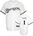 Corey Hart Jersey: Adult 2010 Majestic Home White Replica #1 Milwaukee Brewers Jersey - Small