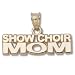 Show Choir Mom 1/4" Pendant - Gold Plate Jewelry