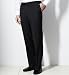 Slim Fit Flat Front Trousers with Wool