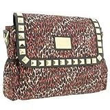 Betseyville Wild Baby Betsey Messenger Diaper Bag 6 Piece Set (Natural) New - Fast Low Shipping