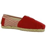 Toms 19B09 Classic Rope Slip on Striped Espadrille Shoe