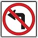 Traffic Sign, 24 x 24In, R and BK/WHT, SYM