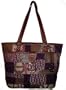 Etienne Aigner Purse Handbag Weston Patchwork Collection Multi-colored