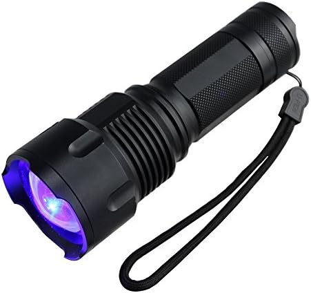 Easyboy Zoomable Scalable CREE LED 3 Mode 200 Lumen 150 Yard Long Range Red Light Flashlight Red Hunting Light Tactical Flashlight Red Light Torch For Fishing Hunting &amp; Detector (Yellow Blue White)