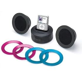 iHome iH64 Multimedia Stereo Speakers wth Dock for iPod (Black)
