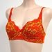  : Venus Orange Floral Lacy Full Coverage Bra #8060 sz 32C