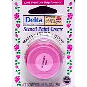 Delta Stencil Paint Cremes 1/2 oz Pink Carnation