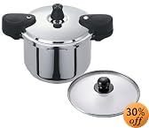 ワンダーシェフ ロタ 両手圧力鍋 5.5L 【蒸しす・炊飯おもり・ガラス蓋付】 602046