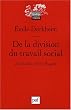 De la division du travail social