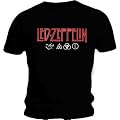 Official LOUD T Shirt LED ZEPPELIN Black LOGO & SYMBOLS