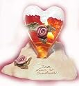 Heart T-Lite Snow Globe - Clayworks & Blue Sky