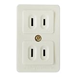 オーム電機 角型ダブルコンセント RK-1020-Z 00-8071