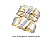 Stunning 2 Tone 1/4 Ctw. Diamond Trio Set For Him And Her