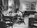 Defense Secy. Robert S. Mcnamara Working at Night in His Office at the Pentagon Photo...