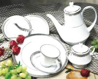Noritake Crestwood Platinum 5-Piece Completer Set