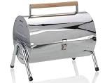 KOFFERGRILL BBQ KLAPPGRILL EDELSTAHL CAMPINGGRILL NEU