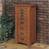 Image of Best Price US Mission Oak Jewelry Armoire Sale US, Powell Furniture
