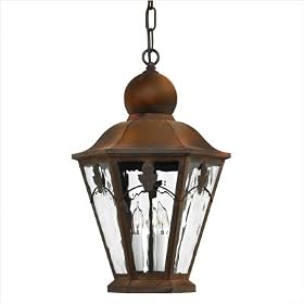 Pacifica Outdoor Hanging Lantern in Sienna