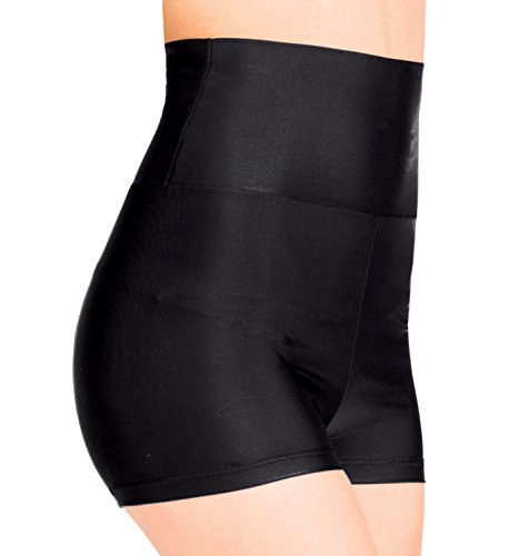 Adult High Waist Dance Shorts,N8641BLKS,Black,Small