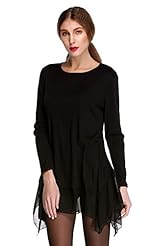 Sweater Long Sleeves Cashmere/Cotton/Knit Maxi Dress 