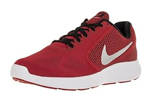 Nike Men's Revolution 3 University Red/Metallic Silver/Blck/Wht Running Shoe 9 Men US