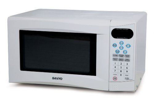 Sanyo EM-S355AW 23 litre 900 watt Touch Control Solo Microwave Oven, White
