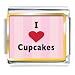 I Heart Cupcakes Italian Charms