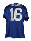 Frank Gifford Autographed New York Giants Blue Throwback Jersey Inscribed "HOF 77"