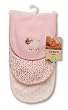 Carters Sheep Burp Cloth Set, Pink
