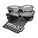 zeroUV ZV-8452jk Wayfarer Sunglasses, Black/Tortoise, 54 mm