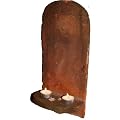 Dachziegel Kerzenhalter / Biberschwanz Wand Kerzenhalter / Holz- & Metallwandhaken