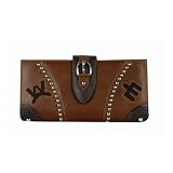 Chisholm Trail Leather CheckBook Wallet by Western Trenditions®