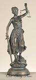 Themis Lady Of Justice 18" Bronze Statue Sculpture