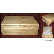 13" Hardwood Flat Top Pet Casket for Small Animals